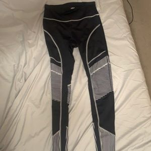 Black and White Fila Leggings